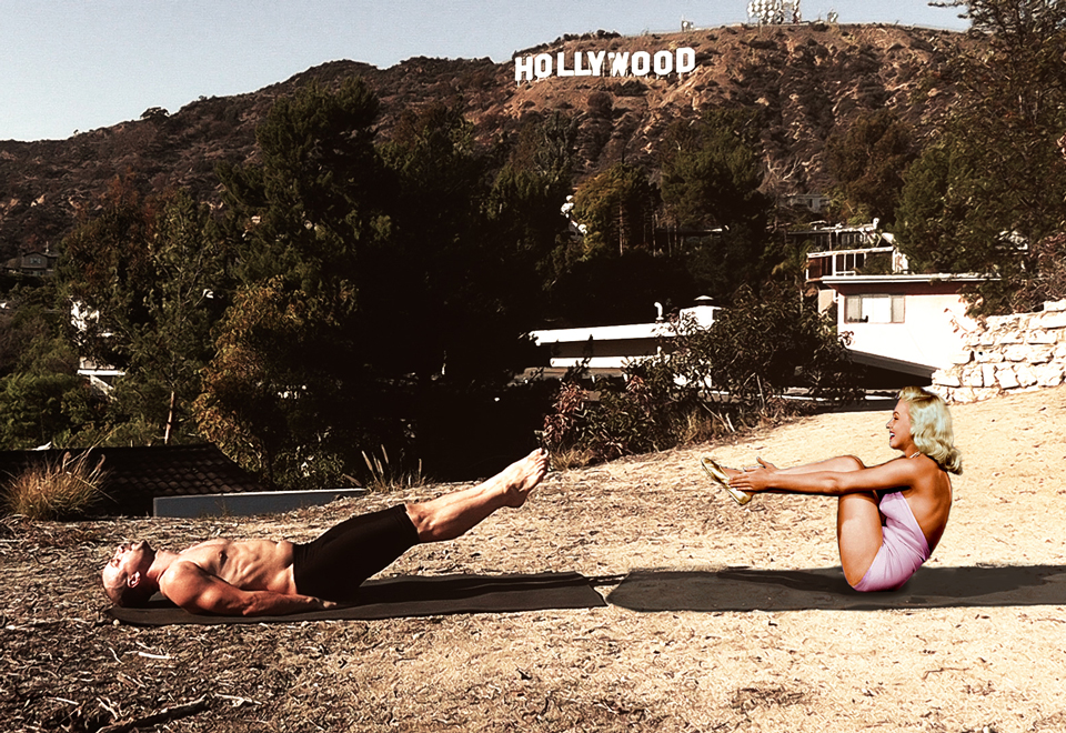celebrity yoga teacher teaching Marlin Minroe