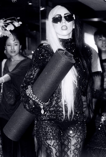Lady Gaga Yoga Outfit