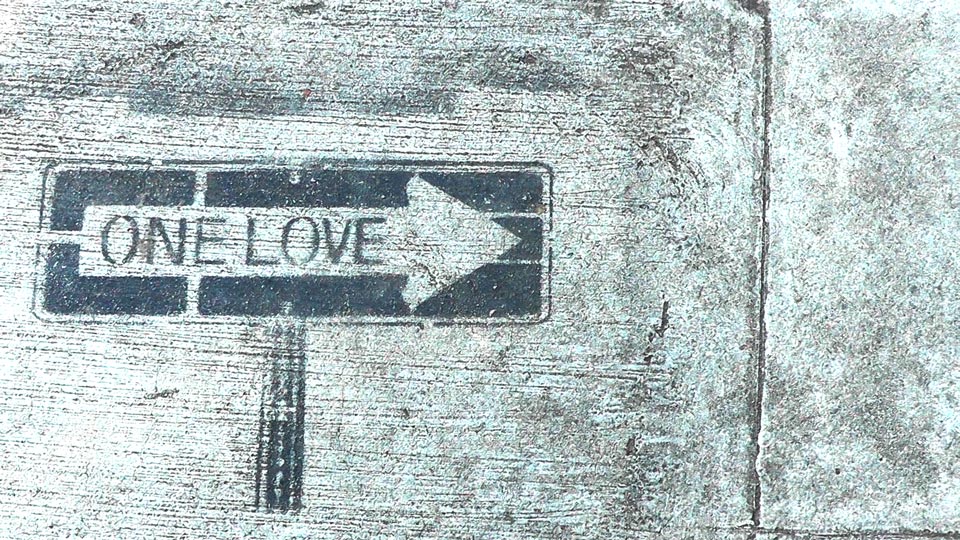 Love Graffiti Streets Hollywood